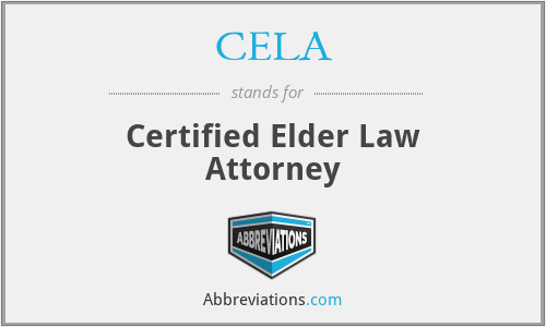 CELA - Certified Elder Law Attorney