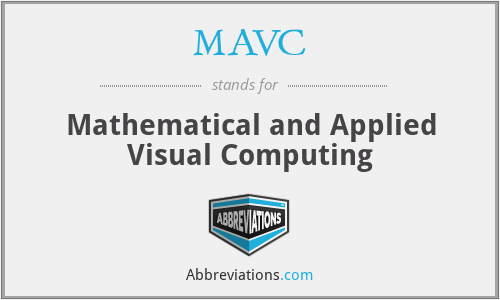 MAVC - Mathematical and Applied Visual Computing