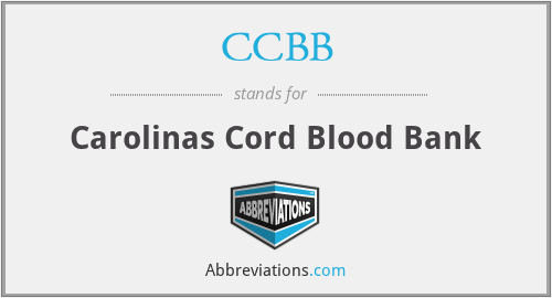 CCBB - Carolinas Cord Blood Bank