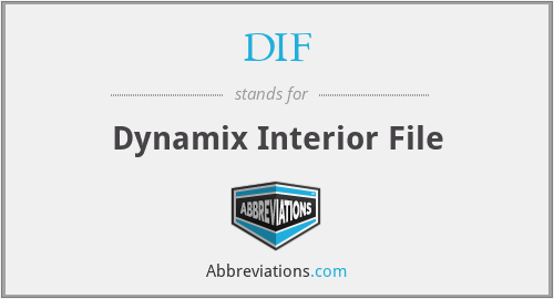 DIF - Dynamix Interior File