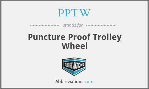 PPTW - Puncture Proof Trolley Wheel