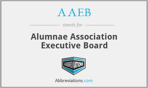 AAEB - Alumnae Association Executive Board