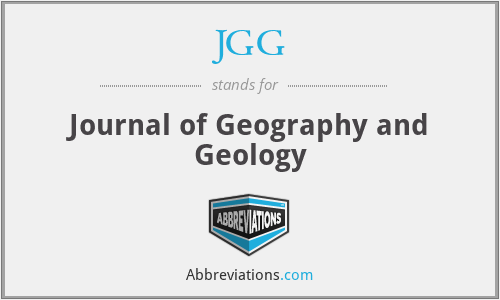 JGG - Journal of Geography and Geology