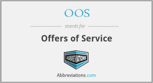 OOS - Offers of Service