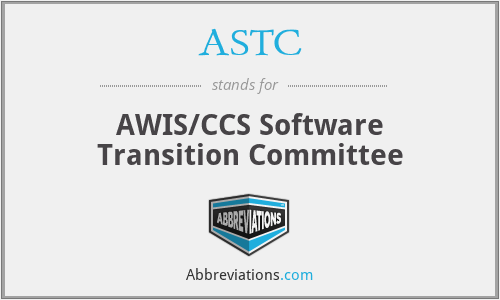 ASTC - AWIS/CCS Software Transition Committee