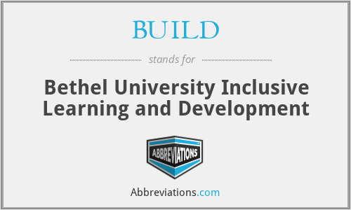 BUILD - Bethel University Inclusive Learning and Development