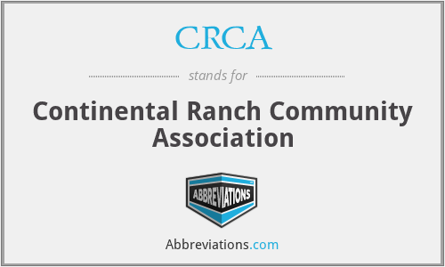 CRCA - Continental Ranch Community Association