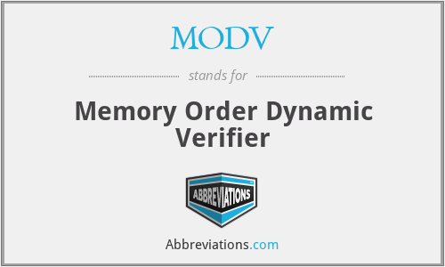 MODV - Memory Order Dynamic Verifier