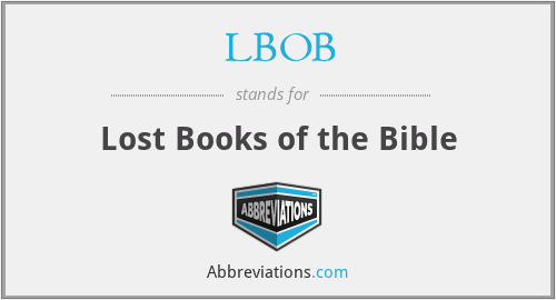 LBOB - Lost Books of the Bible