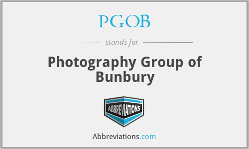 PGOB - Photography Group of Bunbury