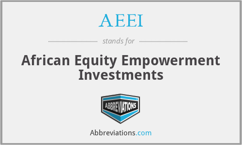 AEEI - African Equity Empowerment Investments