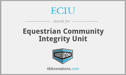 ECIU - Equestrian Community Integrity Unit