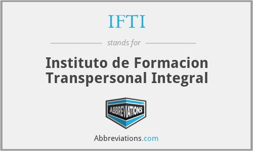 IFTI - Instituto de Formacion Transpersonal Integral