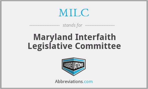 MILC - Maryland Interfaith Legislative Committee