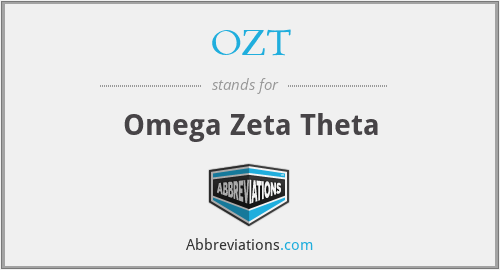 OZT - Omega Zeta Theta