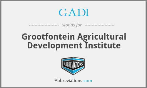 GADI - Grootfontein Agricultural Development Institute