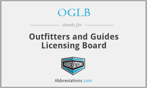 OGLB - Outfitters and Guides Licensing Board