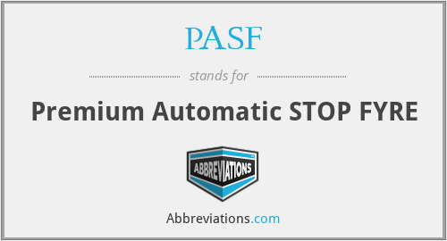 PASF - Premium Automatic STOP FYRE