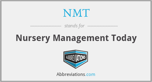 NMT - Nursery Management Today