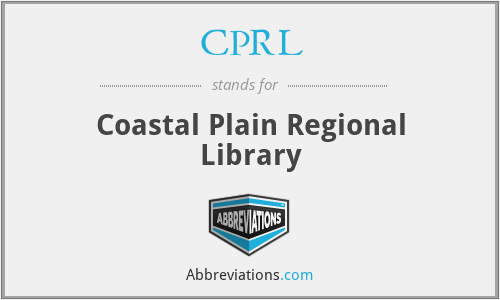 CPRL - Coastal Plain Regional Library