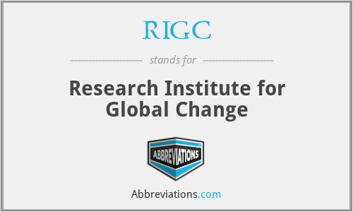 RIGC - Research Institute for Global Change