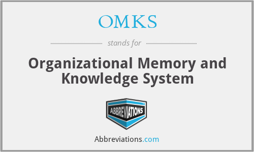 OMKS - Organizational Memory and Knowledge System