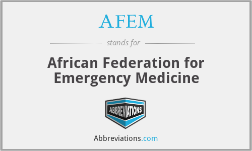 AFEM - African Federation for Emergency Medicine