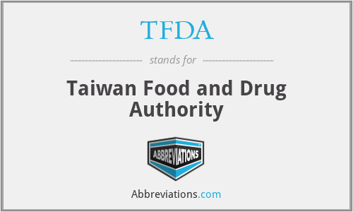 TFDA - Taiwan Food and Drug Authority