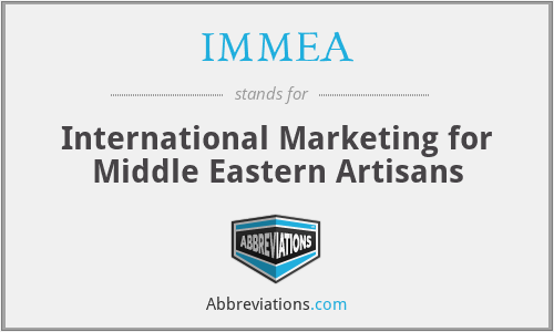 IMMEA - International Marketing for Middle Eastern Artisans