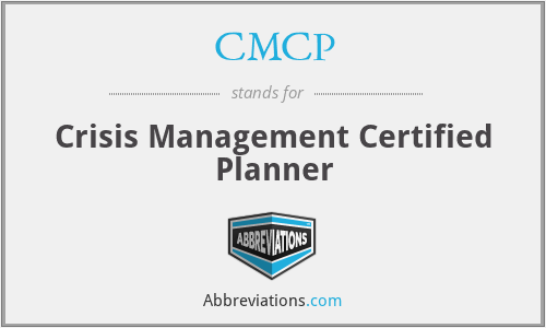 CMCP - Crisis Management Certified Planner