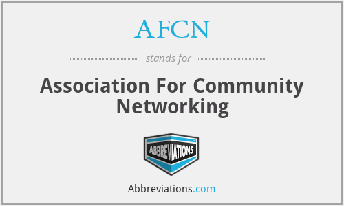 AFCN - Association For Community Networking