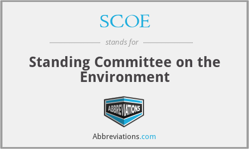 SCOE - Standing Committee on the Environment