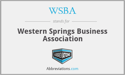 WSBA - Western Springs Business Association