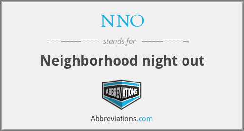 NNO - Neighborhood night out