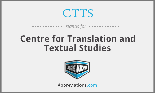 CTTS - Centre for Translation and Textual Studies