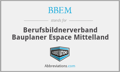 BBEM - Berufsbildnerverband Bauplaner Espace Mittelland
