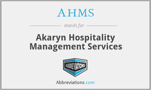 AHMS - Akaryn Hospitality Management Services