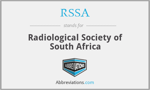 RSSA - Radiological Society of South Africa