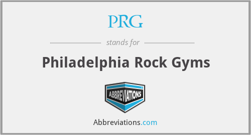 PRG - Philadelphia Rock Gyms