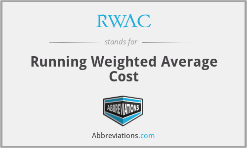 RWAC - Running Weighted Average Cost