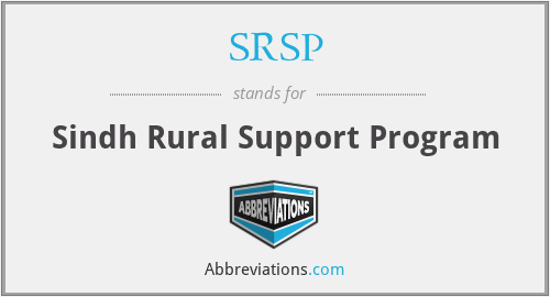 SRSP - Sindh Rural Support Program