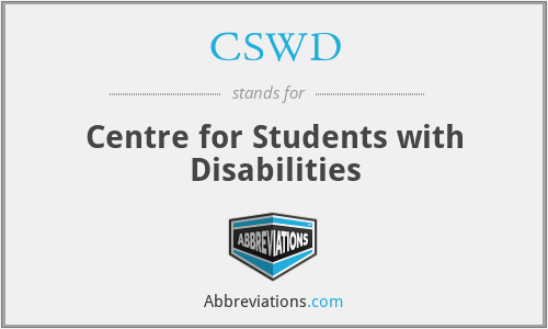 CSWD - Centre for Students with Disabilities
