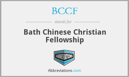BCCF - Bath Chinese Christian Fellowship