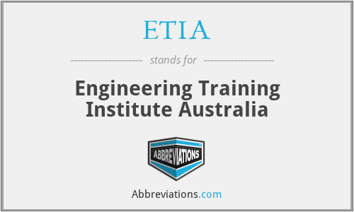 ETIA - Engineering Training Institute Australia