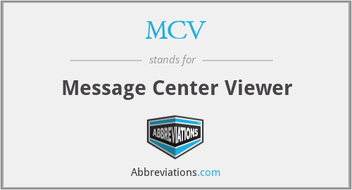 MCV - Message Center Viewer