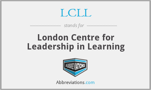 LCLL - London Centre for Leadership in Learning