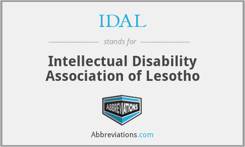 IDAL - Intellectual Disability Association of Lesotho