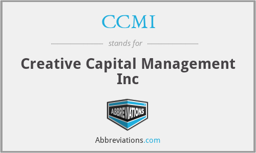CCMI - Creative Capital Management Inc