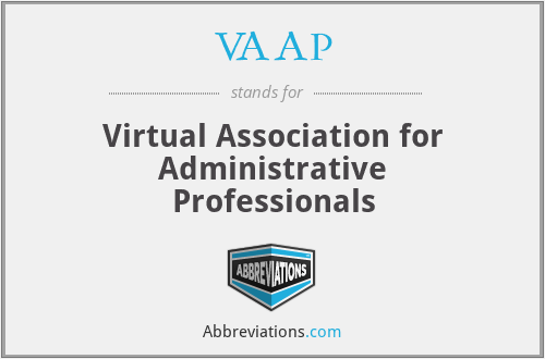 VAAP - Virtual Association for Administrative Professionals