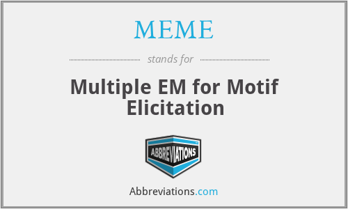 MEME - Multiple EM for Motif Elicitation